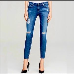 AG Adriano Goldschmied The Legging Super Skinny Distressed size 28R